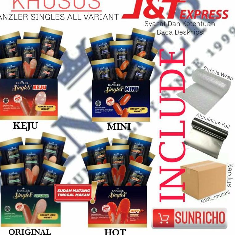 

[T-J3J[㊛] Sosis Kanzler Singles Hot / keju / mini / original / bakso 1 Box isi 12 pcs pasti dikirim