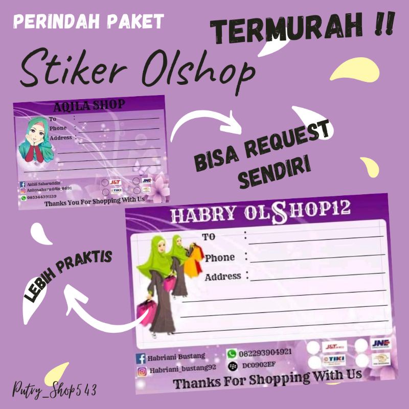 

Stiker Olshop Request Background 50 pcs