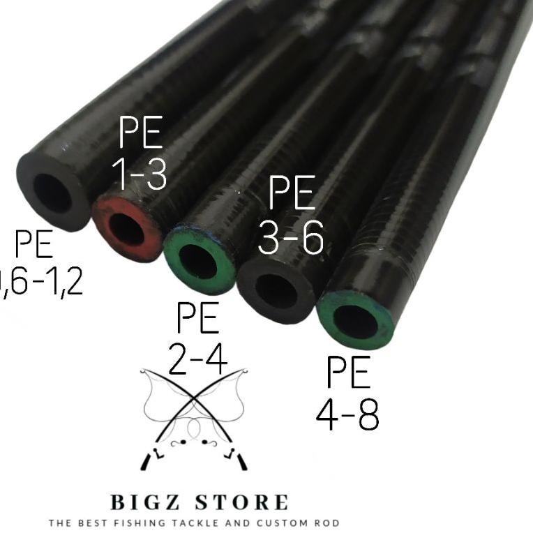 [J-B4B] ㊛] BLANK CARBON LYCAN ECLIPSE JIGGING SERIES ONE PIECE FULL MOTIF SPIRAL PE 0,6-1,2 1-3 2-4 