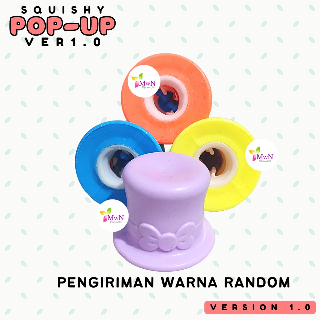 MWN Mainan Squishy Pop up Badut / squishy Anti stress Clown