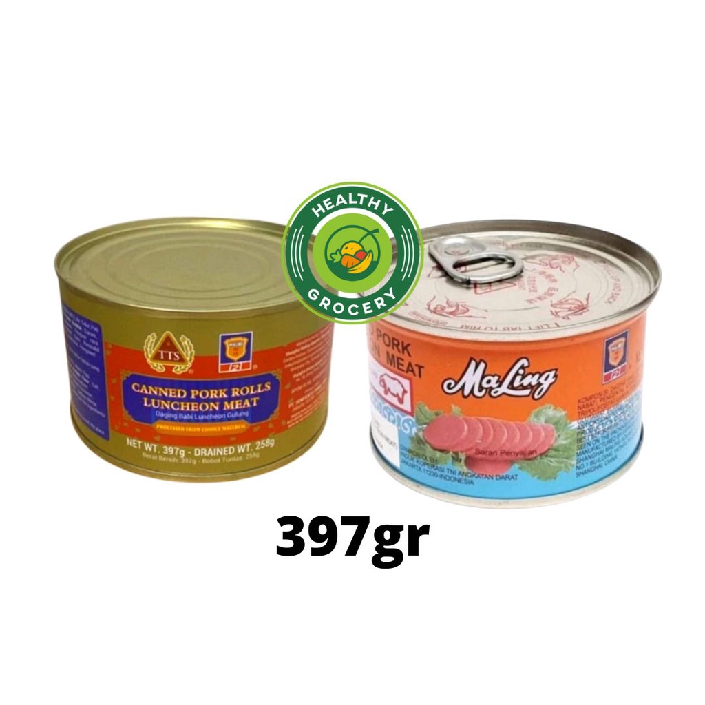 Daging Maling ( Non Halal) / Luncheon Meat 397gr / Maling TTS Luncheon Pork Meat Ma Ling / Ham Daging Babi Maling / Daging Babi  Luncheon Gulung