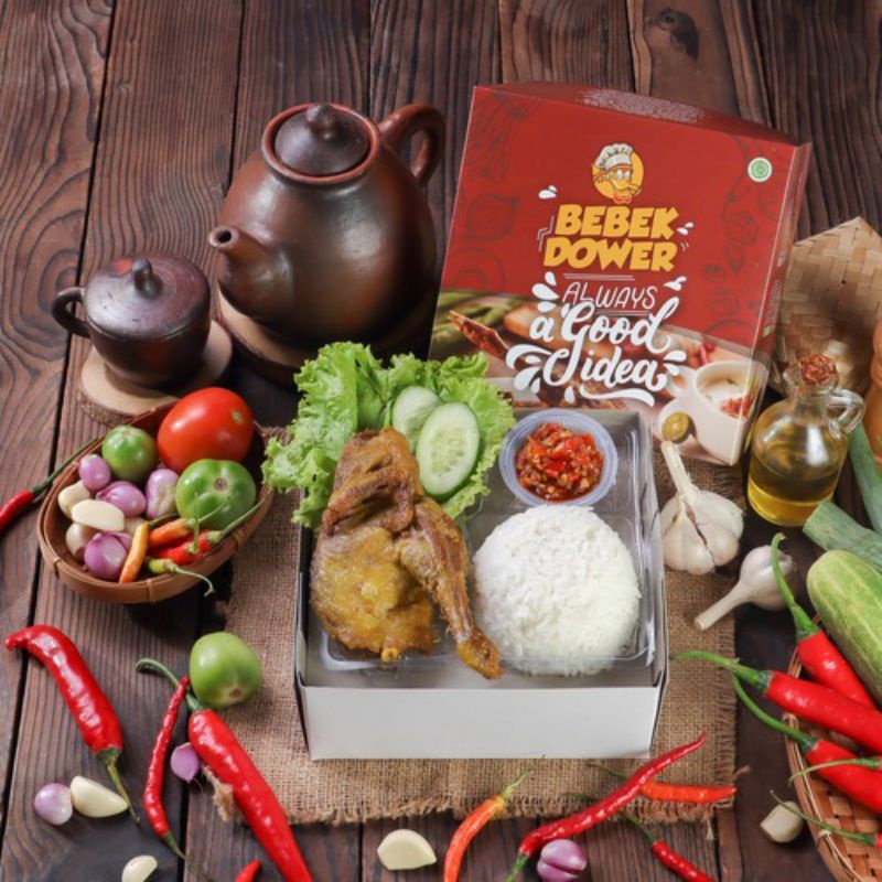 

Nasi Box Bebek Goreng Hemat Sambal Dower