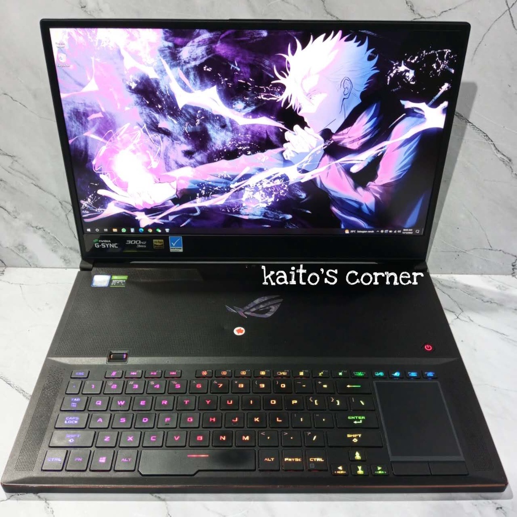LAPTOP ASUS ZEPHYRUS S GX701GWR CORE I7GEN9 - LAYAR 17&quot; GAMING, MULUS + DUAL VGA