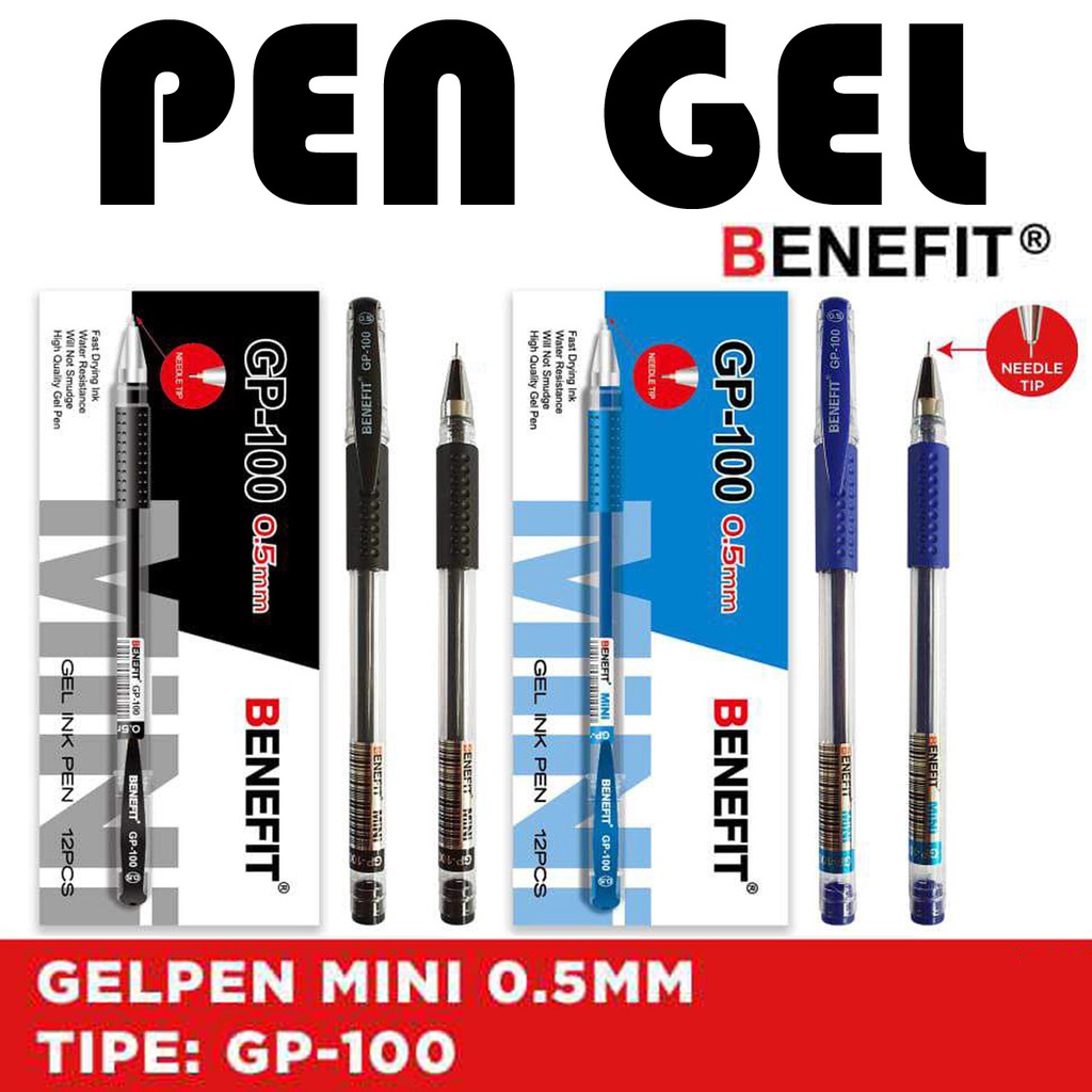 

Pen Gel GP-100 "BENEFIT" Niddle Tip 0,5 (1 Lusin)