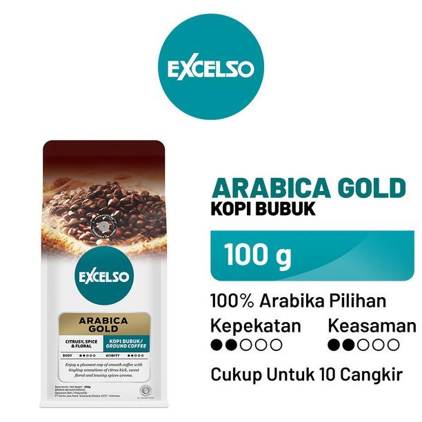 

[BISA COD] EXCELSO Arabica Gold - Bubuk Kopi 100 gr