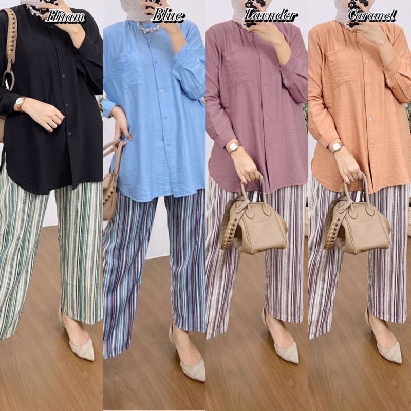 ONE SET RAYON CRINKLE AIRFLOW SETELAN // SETELAN RAYON CRINKLE AIRFLOW // DRESS RAYON // SETELAN RAY