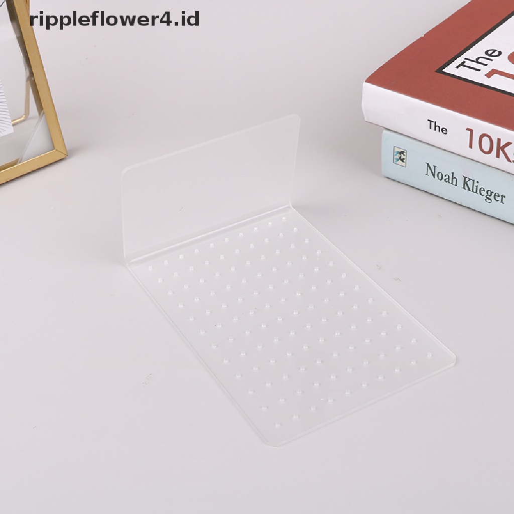 {rippleflower4.id} 120lubang Frosted Akrilik Putih Display Perhiasan Stand Anting Ear Stud Holder~