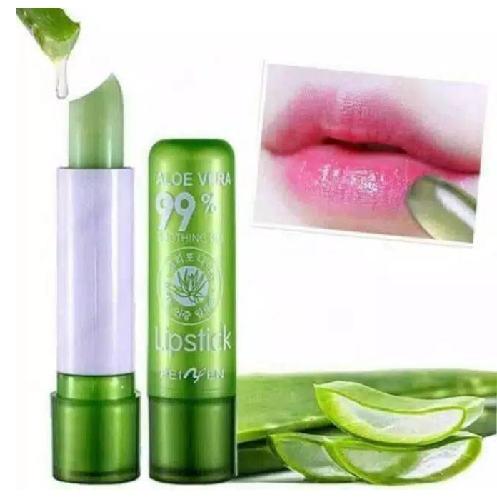 Lip Balm ALOE VERA 99% - Lipstick Soothing Gel - Lipbalm Pelembab Bibir