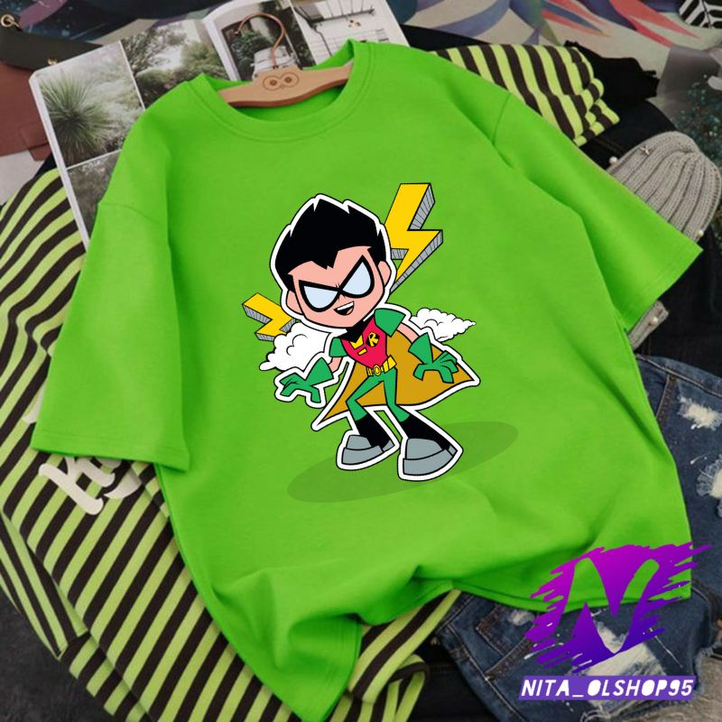 baju anak kaos anak robin teen titans go