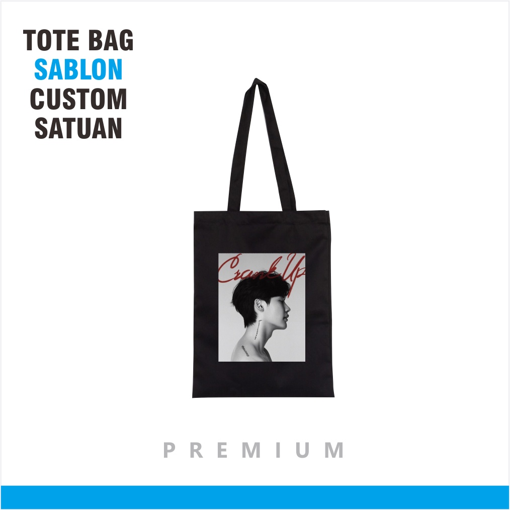 Tas Tote Bag Custom | Goodie Bag Sablon Custom Satuan