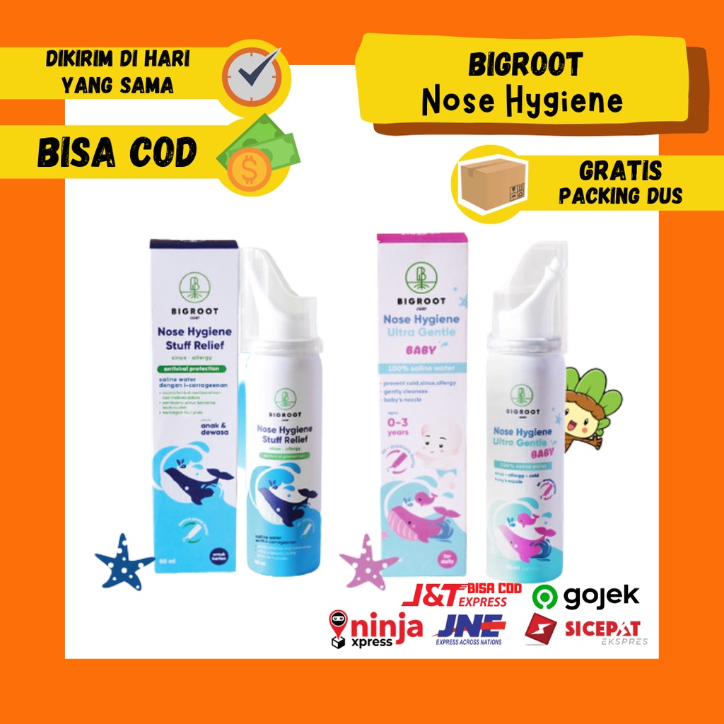 Bigroot Nasal Hygiene Nose Semport Hidung Bayi Anak Balita Dewasa mirip Sterimar Saline Water