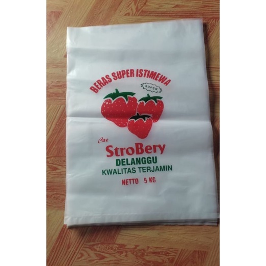 

plastik Beras Strawbery 5kg 100pcs