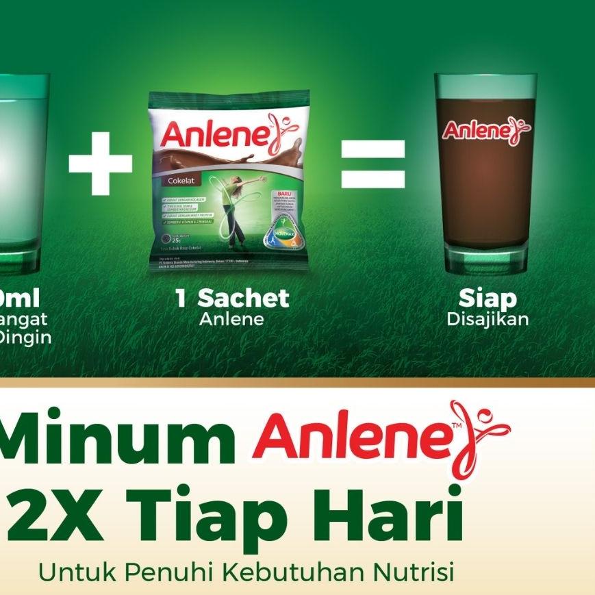 

12.12 SALE Anlene Susu Bubuk Cokelat 20 x 25g Sachet - Nutrisi Tulang, Sendi, dan Otot 