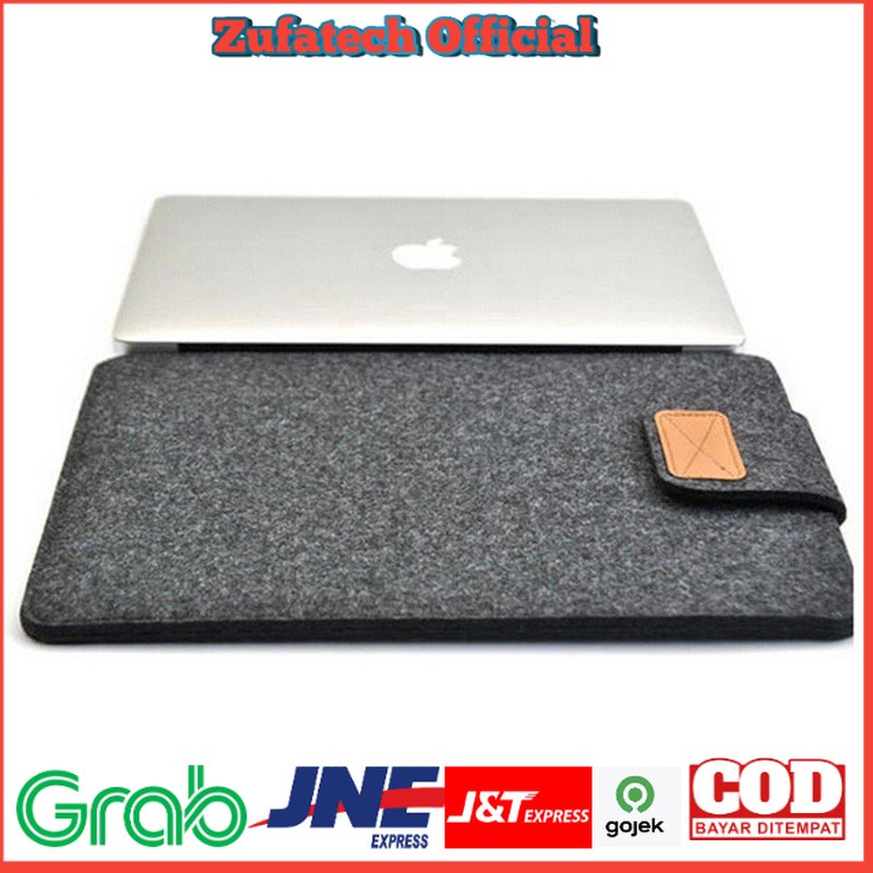 Rhodey Felt Sleeve Case Laptop 11 13 15  Inch - DA98 - Dark Gray