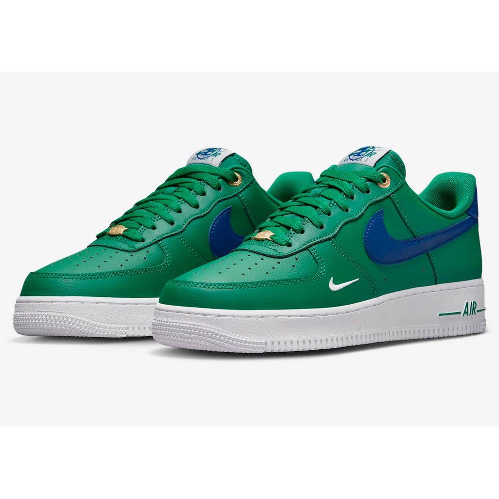Nike Air Force 1 '07 LV8 40th Anniv Malachite Green Blue (SEPATU PRIA WANITA NIKE ORIGINAL 100% OFFI