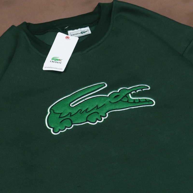 Crewneck Lacoste Logo Bordir Fulltag