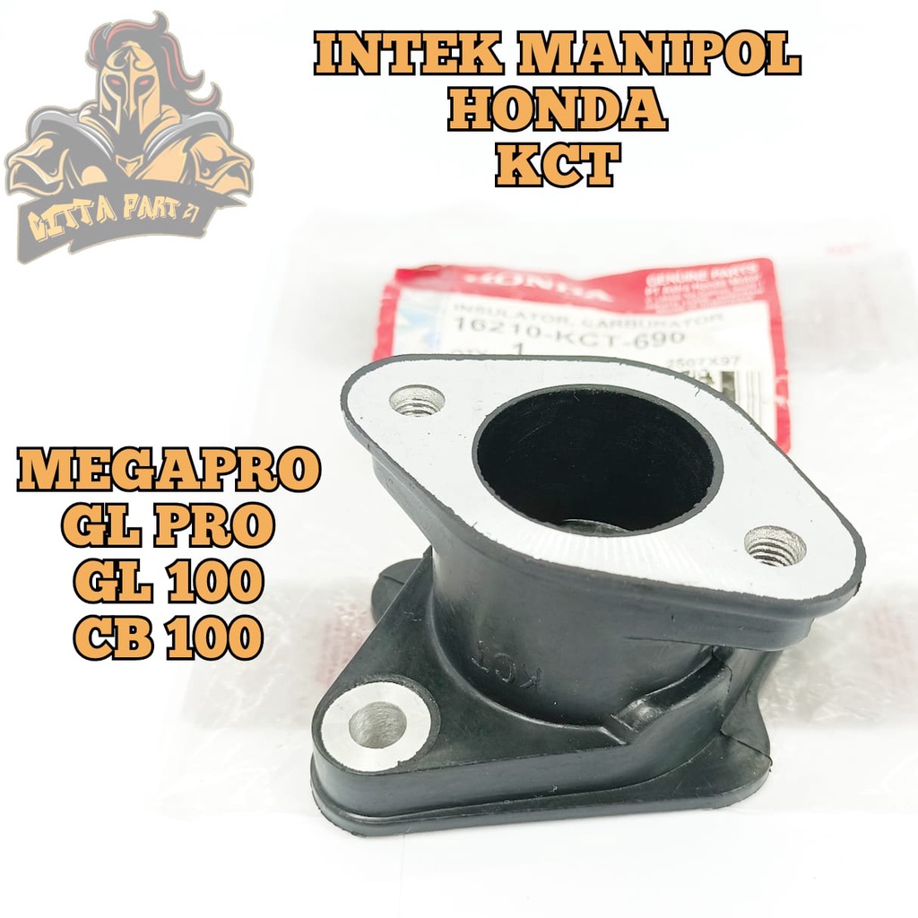 INTAKE INTEK MANIPOL MANIPUL HONDA KCT KUALITAS ASLI ORIGINAL HONDA AHM PRESISI BAHAN BERKUALITAS TIDAK BOCOR BERFUNGSI DENGAN BAIK DAN DIJAMIN AWET MEGAPRO GL PRO GL100 CB100