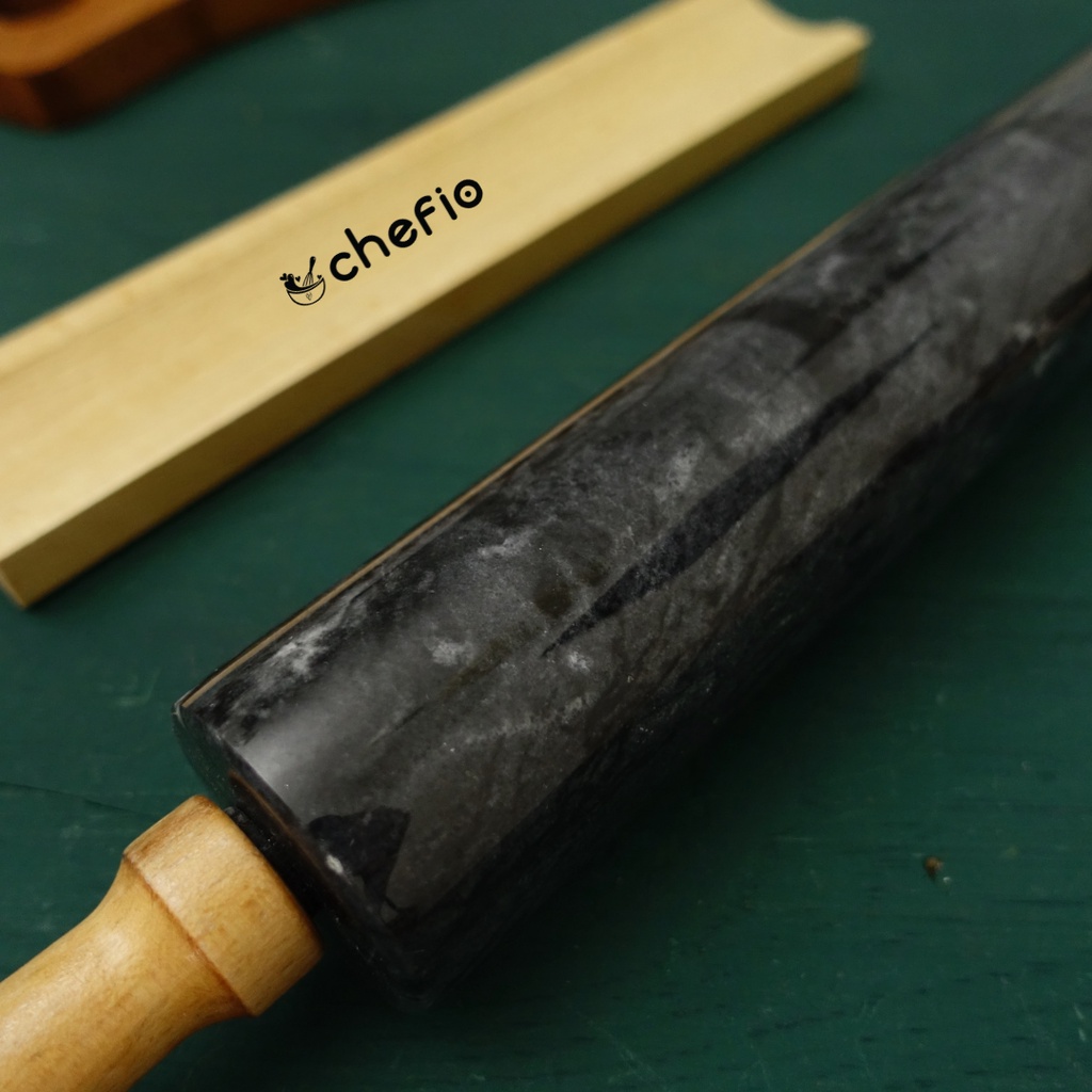 Chefio Rolling Pin Marble / Penggilas / Penggiling Adonan / Fondant