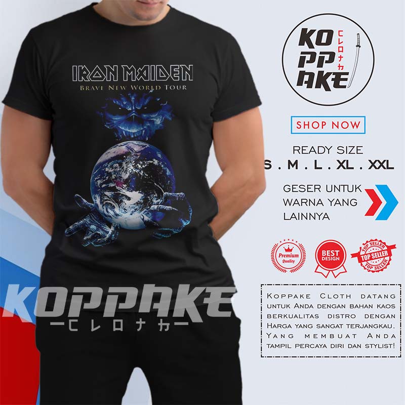 Kaos Iron Maiden Brave New World Baju Distro