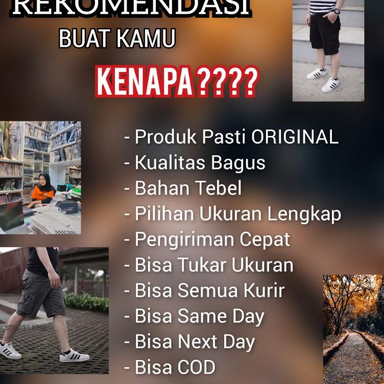 Langsung Order I&M RULES ORIGINAL Cargo Pendek Distro Pria warna Mocca Coklat muda celana pendek car