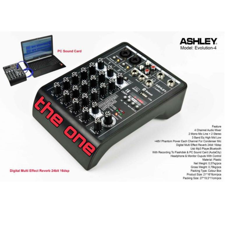 GREAT SALES ㊫ mixer audio ashley evolution 4 / evolution4 ❖