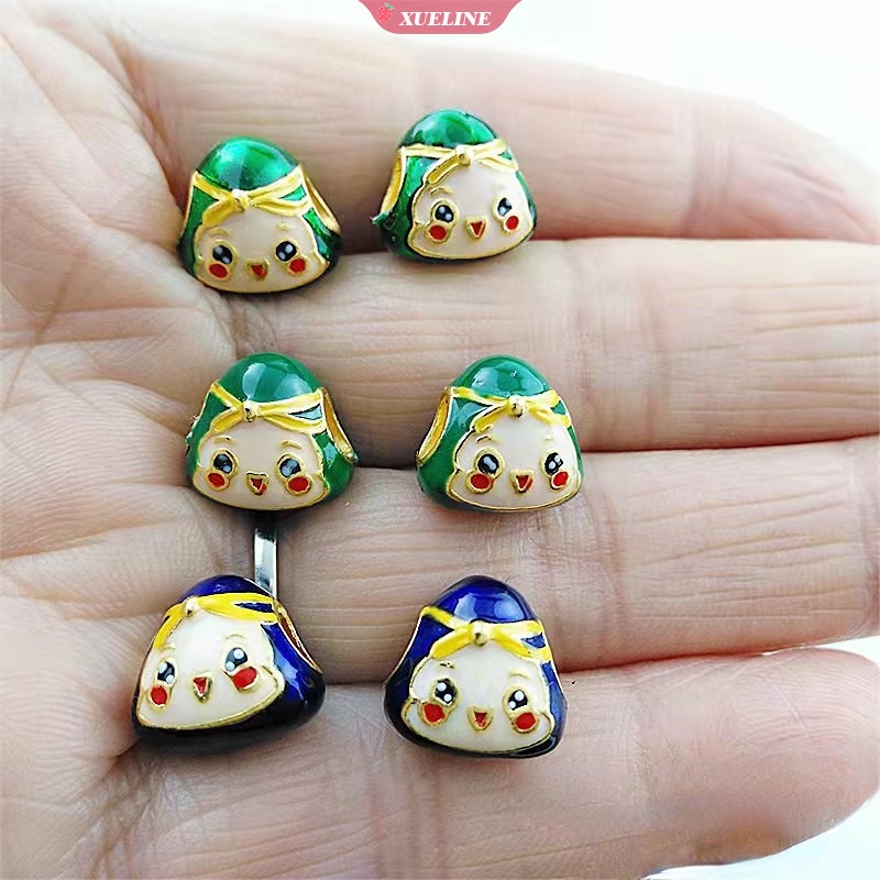 Festival Perahu Naga Kecil zongzi Liontin Tali Tangan Buatan Tangan Hijau smiley face seven colorful rope baby braided bracelet [ZXL]