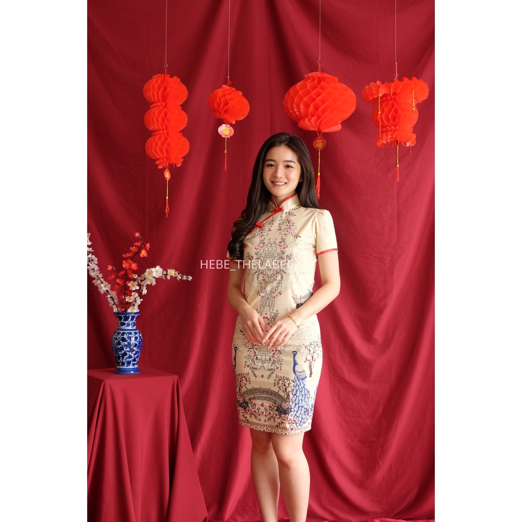 Su-Ho Batik Cheongsam Chinese New Year - Pakaian Wanita