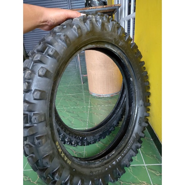 Ban trail MAXXIS 80/100 ring 21 120/100 ring 18 bekas bagus