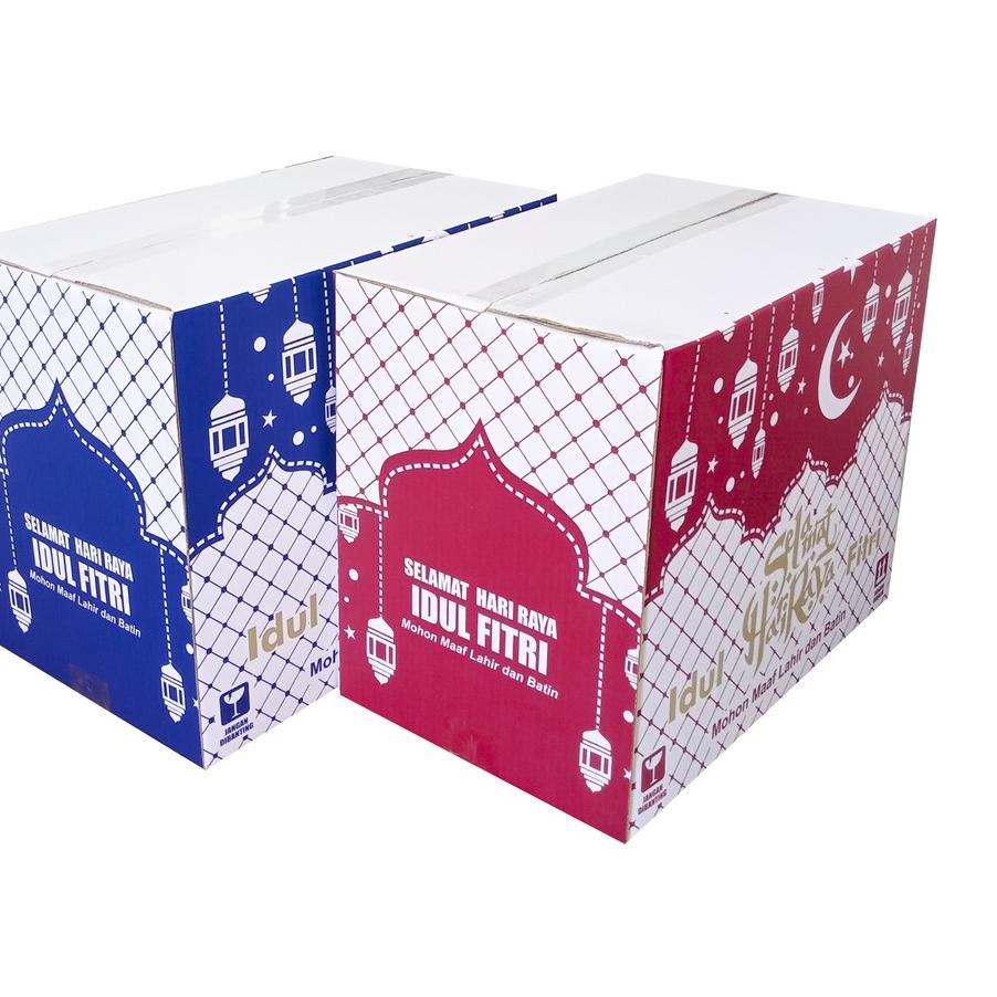 

⇸ Box Parcel 40x25X32 (Besar) Kardus/Parcell/Lebaran/idul Fitri/Paket/sembako/hampers/eid mubarak/normal ﷼