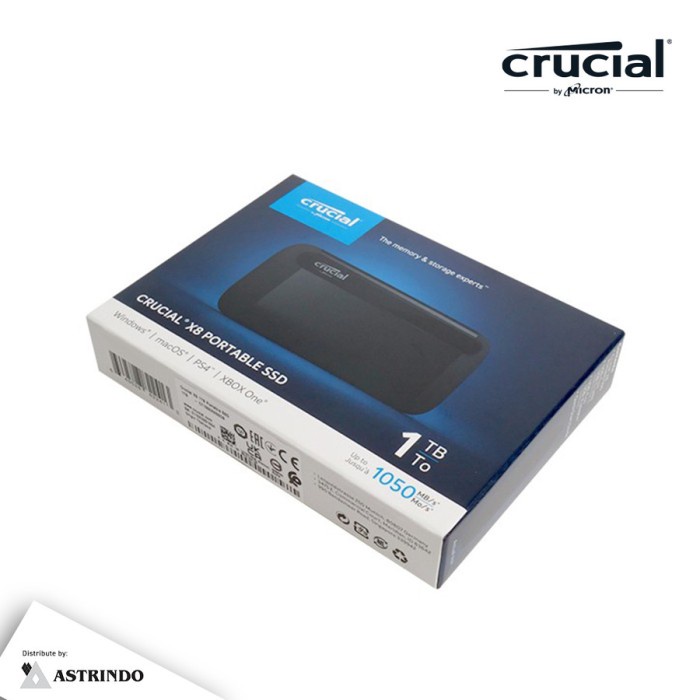 Crucial X8 Portable SSD 1TB - SSD Eksternal