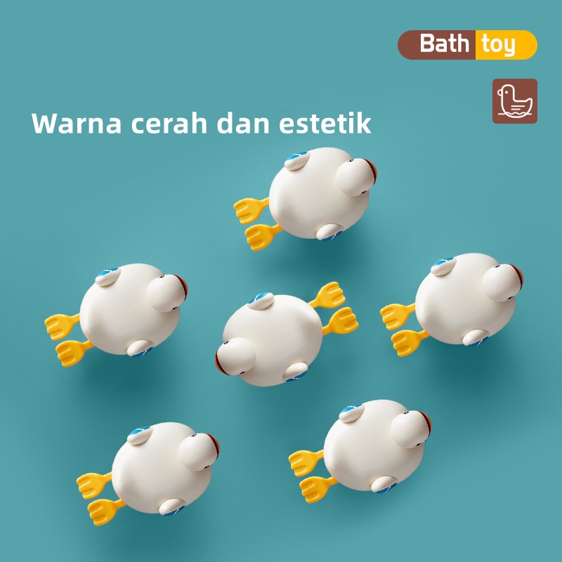 Mainan Mandi Anak Bayi Bentuk Angsa Bebek Duck Swan Toy Mainan Bak Mandi Lucu WJ06