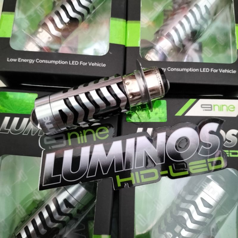 LAMPU LED DEPAN MOTOR H6 LS2 LASER HI LOW LUMINOS DC DOUBLE COLOR WHITE YELLOW + LAMPU SENJA BIRU
