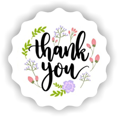 

Stiker Thank You 3 cm