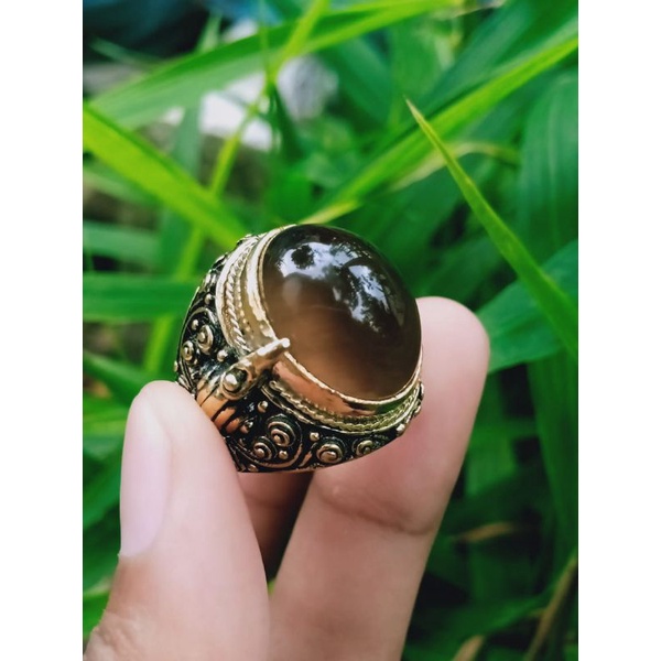 cincin akik batu solar solok asli