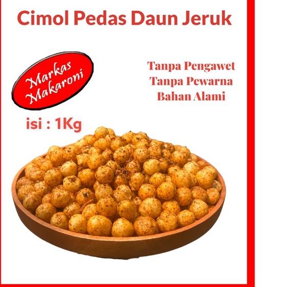 

FRESHH cimol BULAT kering pedas daun jeruk 1kg T56...