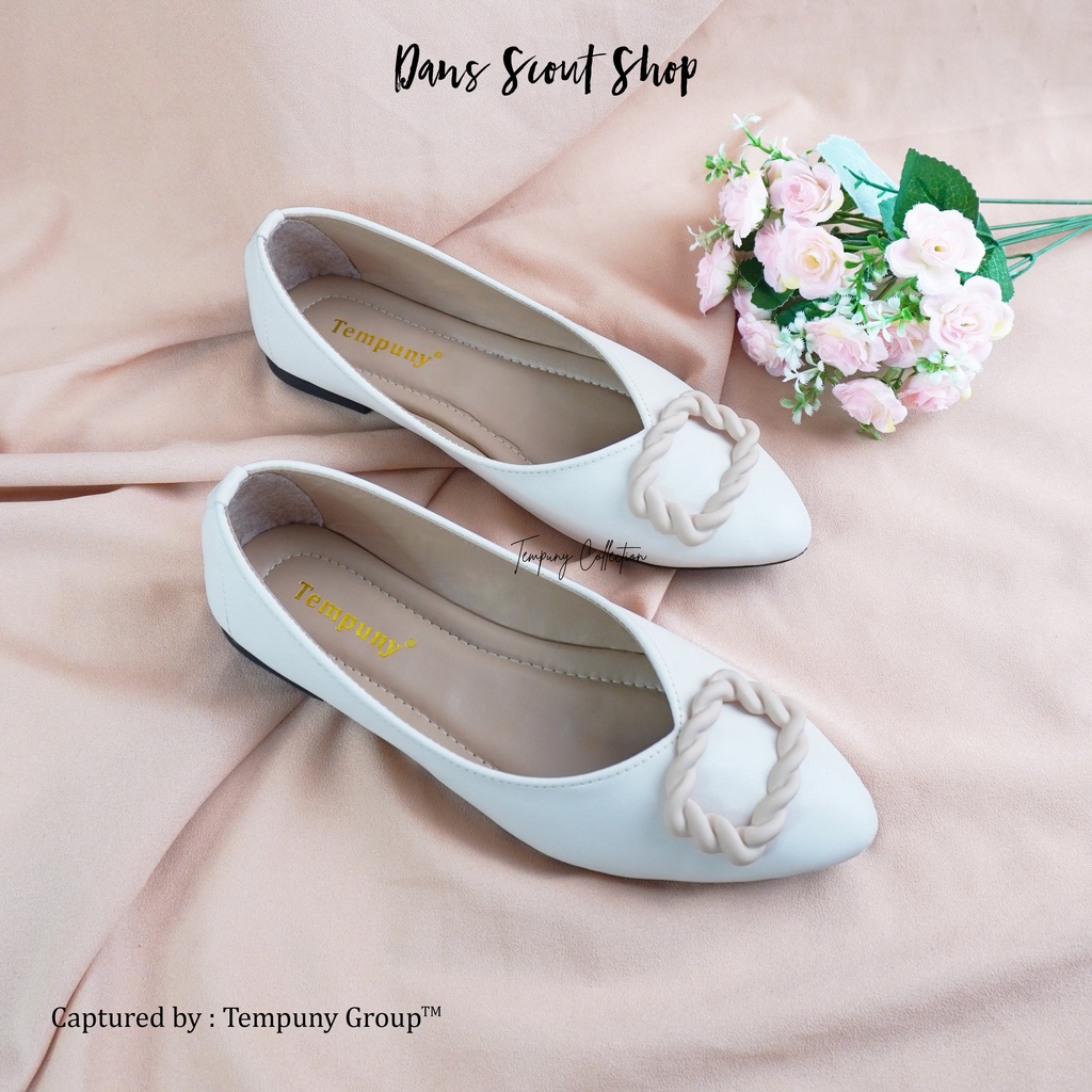 Sepatu Flatshoes Wanita Motif Elegan Flat Shoes FLT-06