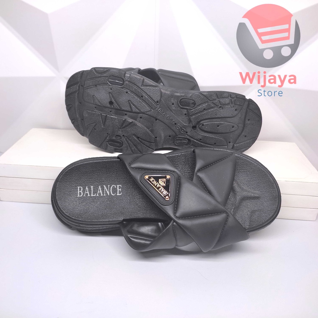 Sandal BALANCE 2201 Slop Wanita Sendal Jelly Slide Silang Selop Cewek Perempuan