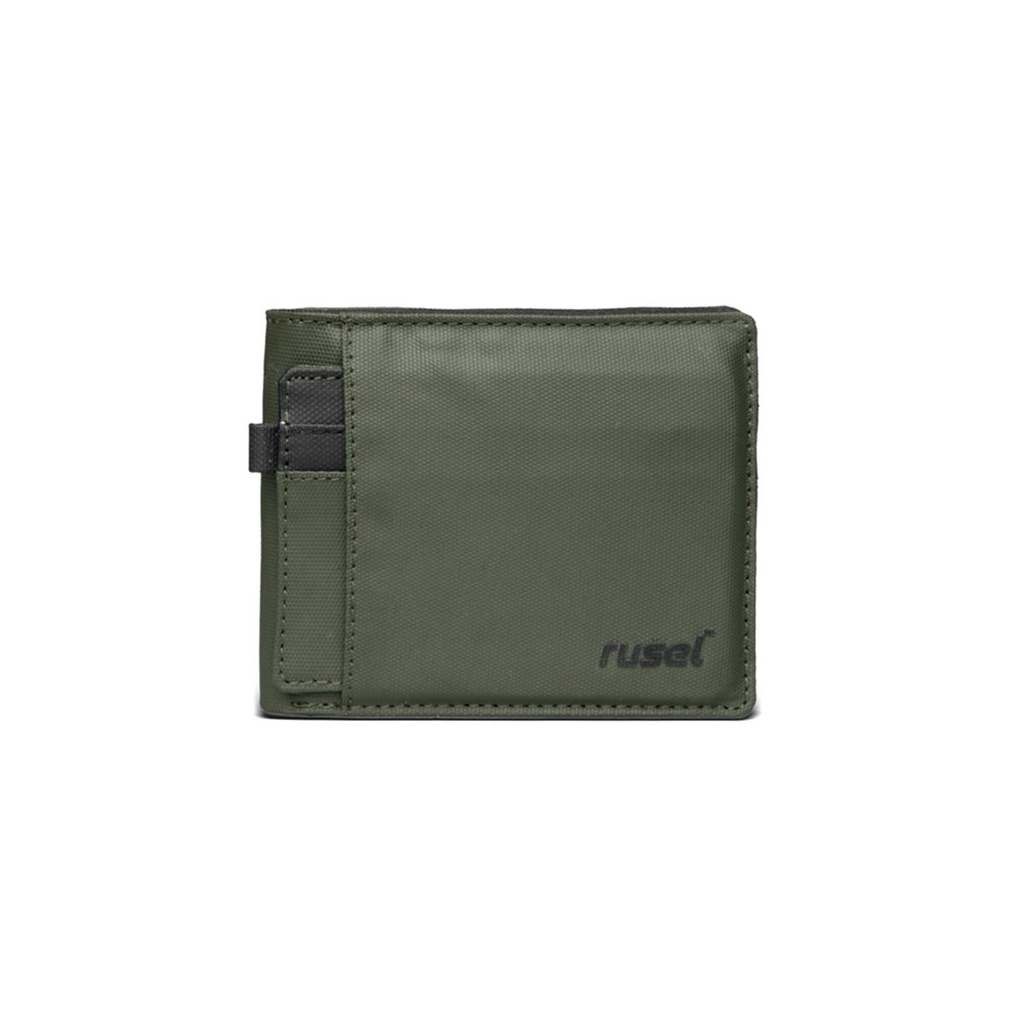 HEYRUS RUSEL I Hiro Wallet Black Dompet Pria Lipat