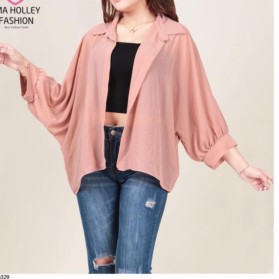 (Product-S77V✔) (COD) OH Fashion Batwing Outer Bat Two #6329 trending