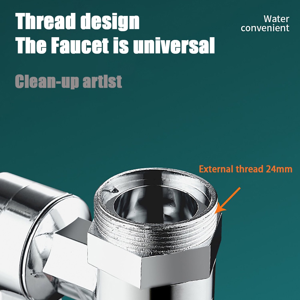 Universal1440 ° Rotary Faucet Alloy Extender/Stop Kontak Air Lengan Mekanik Keran Dapur