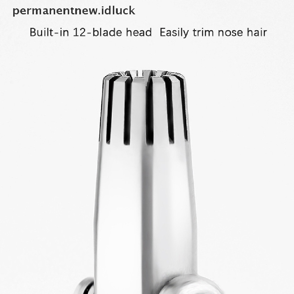 [luckypermanentnew] Gunting Pemangkas Bulu Hidung Manual Stainless Steel Set Penghilang Hidung Profesional [ID]