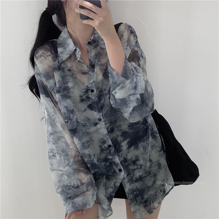 MOOGU ♡ Kemeja korea fashion shirt lengan panjang blouse wanita big size