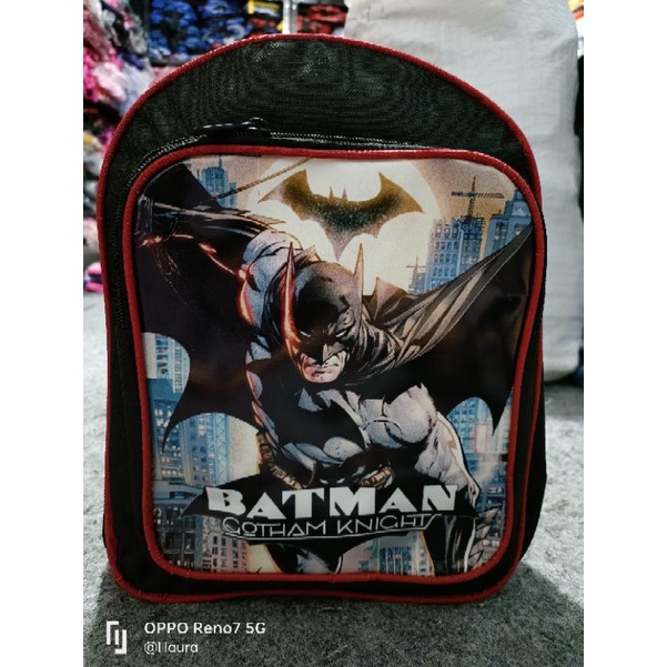 Tas ransel anak laki-laki PUAD TK tas anak karakter superhero betmen kapten - tas anak