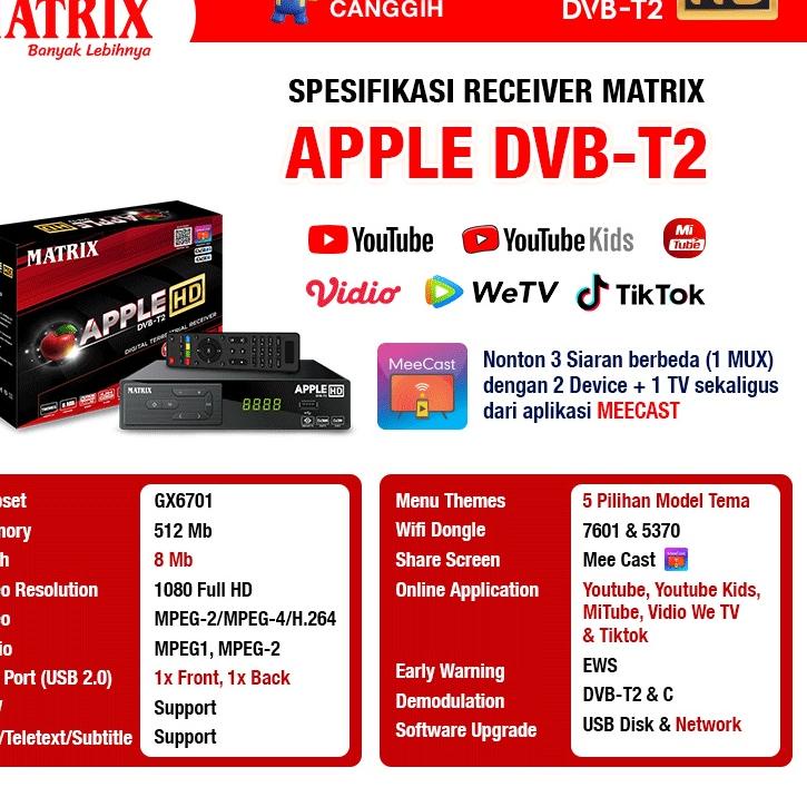 SALESET TOP BOX TV DIGITAL DVB T2 HD EWS / SET TOP BOX TV DIGITAL MATRIX / ALAT TV DIGITAL SET TOP BOX / STB TV DIGITAL MATRIX / SET TOP BOX DIGITAL / SET BOX TV / SET BOX TV DIGITAL / SET BOX / SET BOX TV DIGITAL RECEIVER TV / STB APPLE MATRIX|KD3