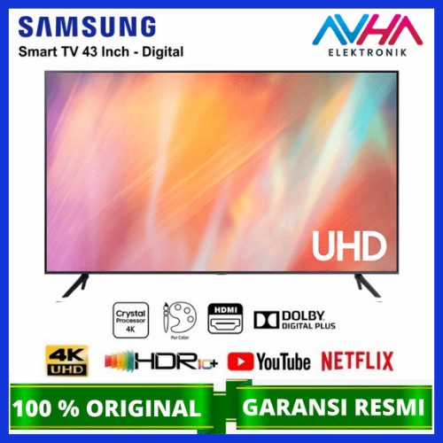 SAMSUNG Crystal UHD 4K Smart TV 43 Inch - UA43AU7700KXXD