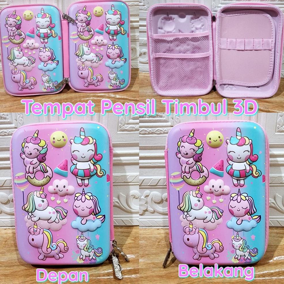 

(M-L7L)(㊚) Tempat Pensil Karakter Timbul LOL Unicorn Superhero BTS21 Sequin Glitter Kotak Pensil Anak berkualitas