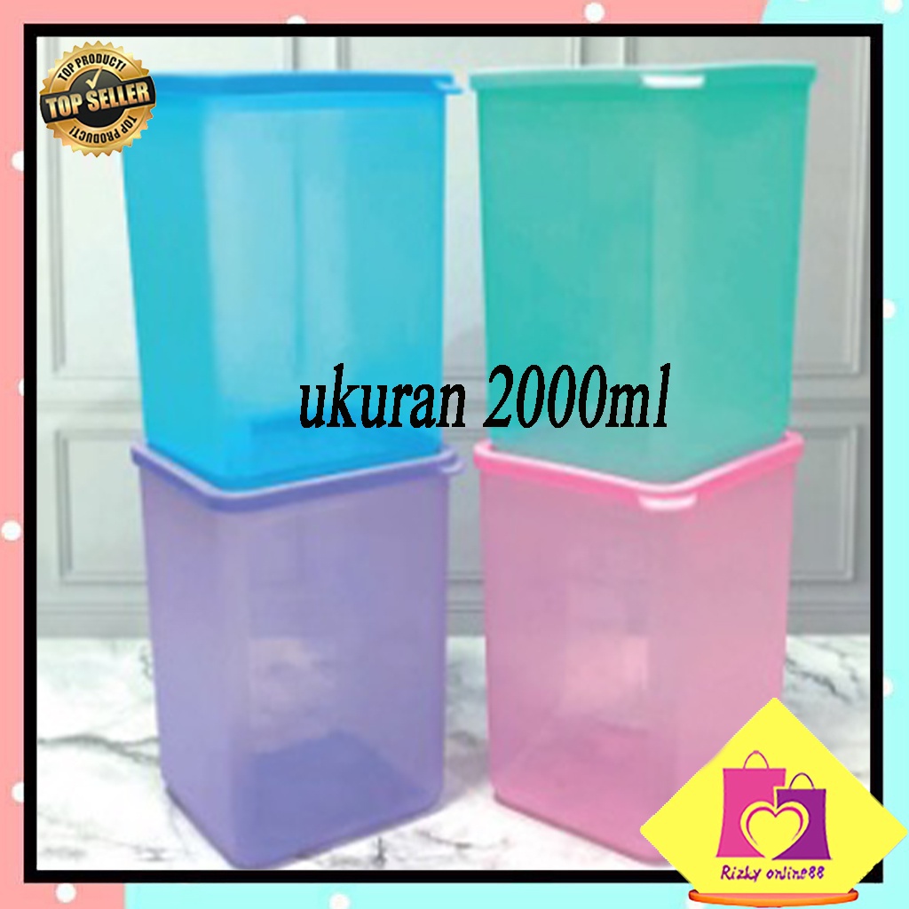 Rizkyonline88 Kotak makan segi snack makanan takuma ukuran 2000ml KS009