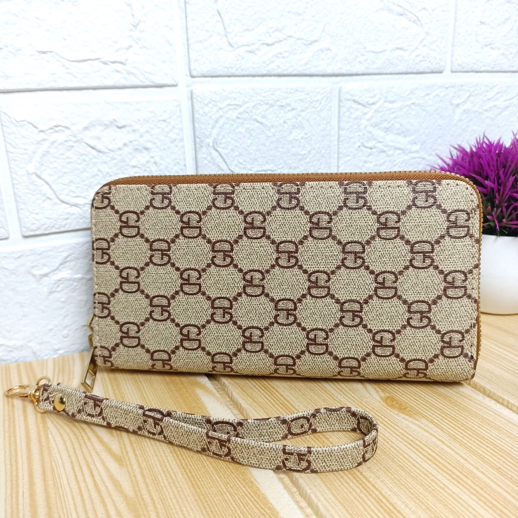 AND / COD / Dompet Panjang Wanita Import Zipper Dompet Jalan Cewek Motif Cantik Dompet Panjang Perempuan Dewasa Dompet Casual Murah D38