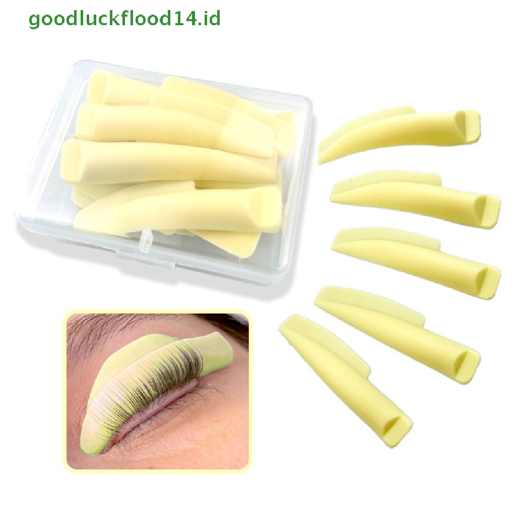 [GOOGFOUR] 5pasang/set Lash Lift Lifg Curlers Curl Silicone Shields Pads Reusable Kit [TOP]