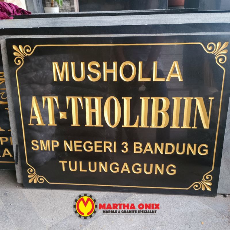 

Papan Nama Masjid Marmer, Prasasti Nama Masjid, Nameboard Masjid & Musholla Kecil